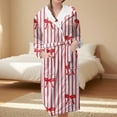 thumbnail image 2 of Jindong Robes en Peluche pour Femmes Robe en Polaire Longue Chaude Peignoir de Bain Veste de Détente Imprimée Robe de Confort Robes pour Femmes, 2 of 5