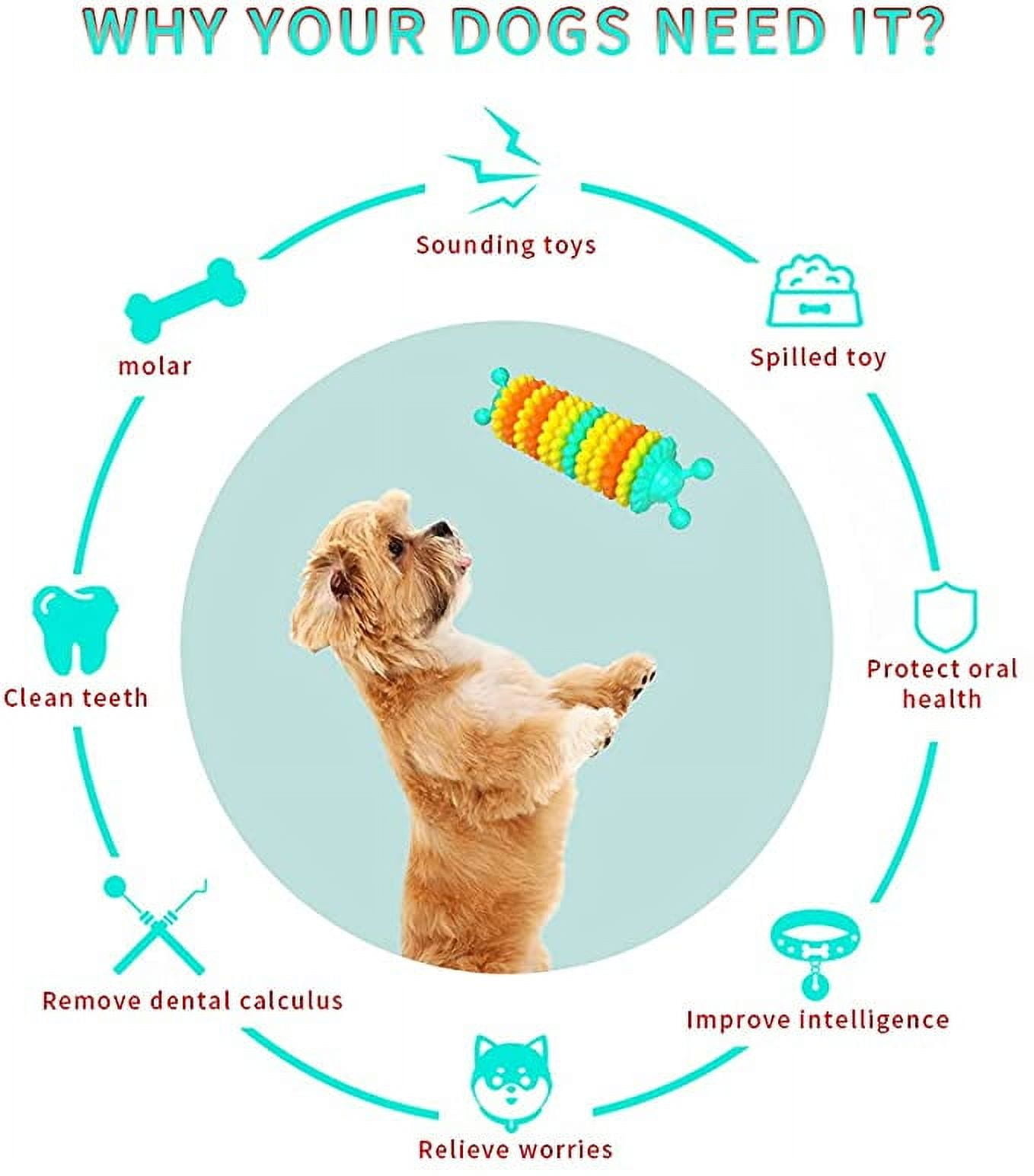 3PCS Dog Chew Toys for Aggressive Chewers Large Breed Non-Toxic Natural Rubber Durable Indestructible Dog Toy Tough Durable Puppy Chew Toy for Medium/Large Dogs