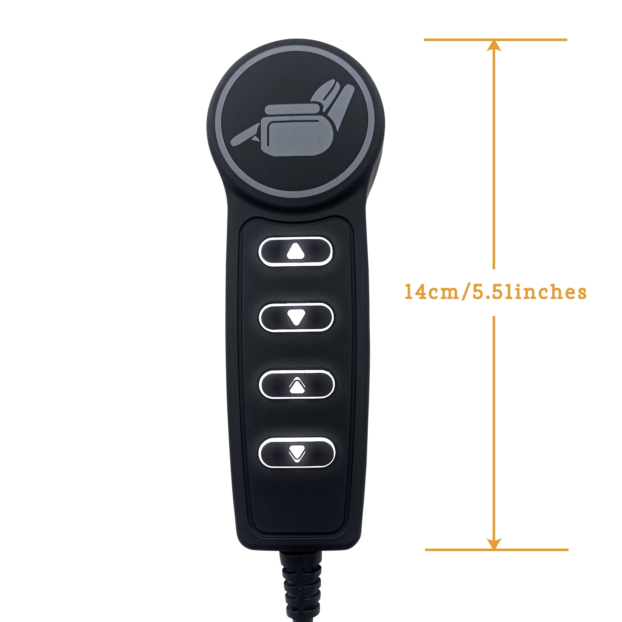 4 Button 5 Pin Remote Hand Control for Recliner Lift Chairs with USB A C and Backlight