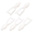 thumbnail image 1 of Unique Bargains 5PCS 1.8mm Dia Hole Clip Type White Nylon Clevis for RC Bubble Machine, 1 of 1
