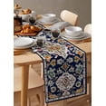 thumbnail image 6 of Bohemian Table Runner Cotton Linen 90 Inch Holiday Dresser Scarves, Western Rustic Tribal Ethnic Boho Farmhouse Tablerunner for Kitchen Coffee Dining Bedroom Living Room Dinner Scarf Décor 13''x90'', 6 of 9