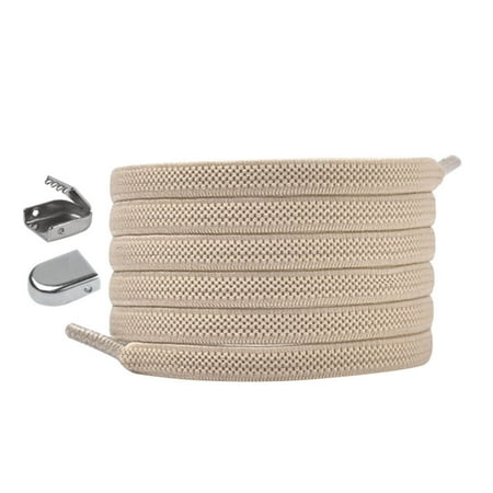 

Jygee 3 Pairs Elastic Shoelaces Press Buckle Rubber Band Lazy Shoestring Sports Shoe Lace Khaki