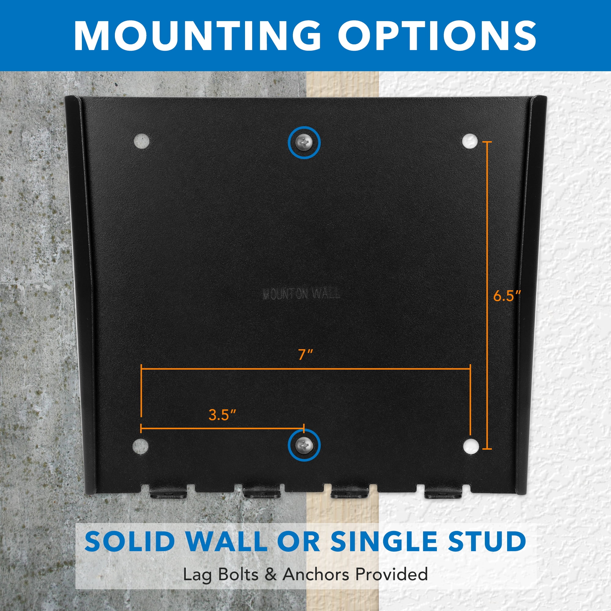 Mount-It! Fixed TV Wall Mount | Fits 32"-43" TVs | 66LBS Capacity