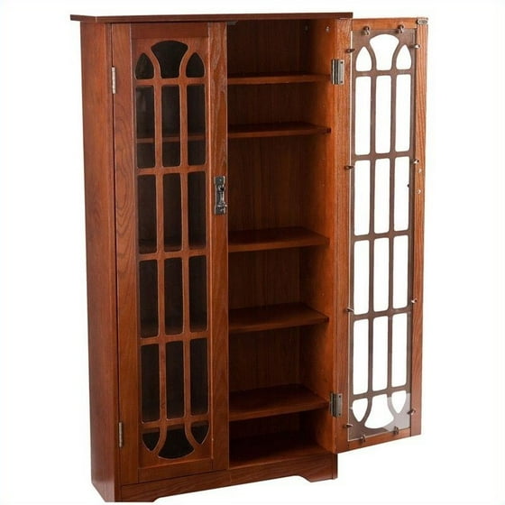 Sliding Door Media Cabinet White