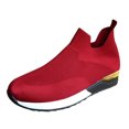 thumbnail image 2 of GUOBIOZIY Sneakers for Womens Walking Tennis Shoes - Slip on Memory Foam Lightweight Casual Sneakers for Gym Travel Work(Red,6.5), 2 of 4