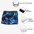 thumbnail image 6 of Balery Blue Lightning Men's Boxer Briefs, Soft and Breathable Cotton Underwear with nylon Waistband-Small, 6 of 9