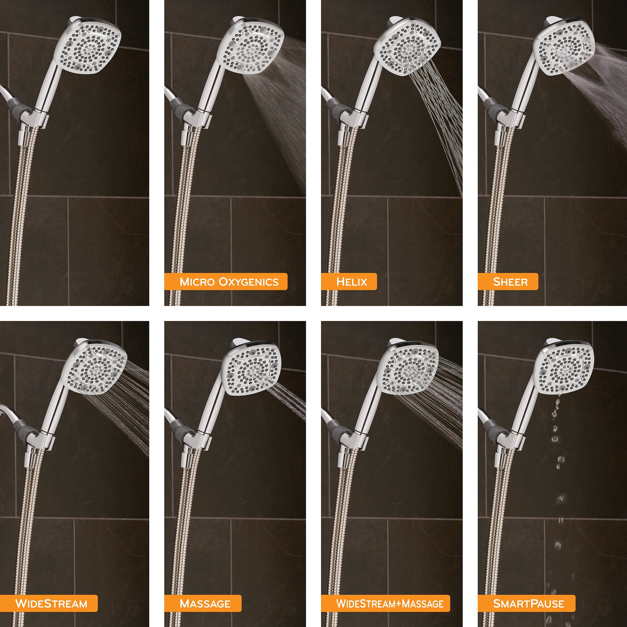 Oxygenics Infuse 7-Setting Chrome Handheld Shower Head