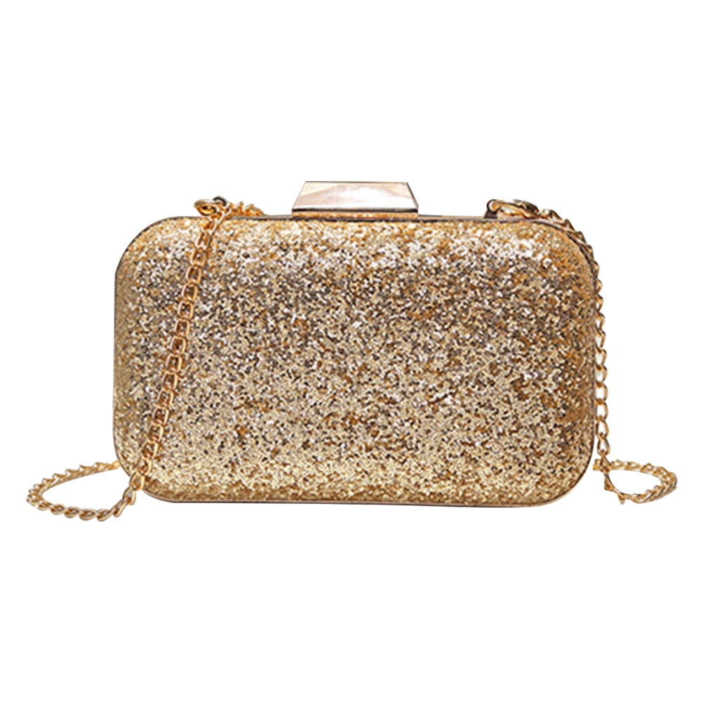 Amily Glitter Sequins Sparkle Envelope Clutch Handbag Purse Tote 