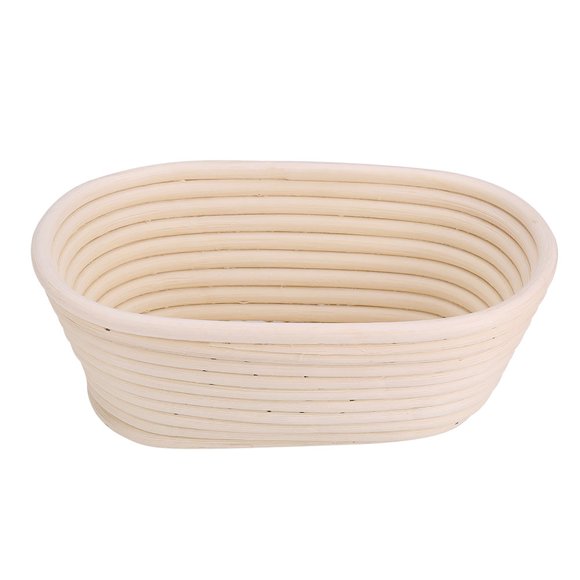 East buy - Panier - Canne Naturelle Non blanchie à la Main Proofing Basket Pâte Pain Kit de Cuisson(21 * 14 * 8cm)