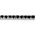 thumbnail image 3 of Genuine Black Diamond Bracelet 5.40 Carat in Sterling Silver 18K Gold Plated Gift For Her, 3 of 6