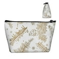 thumbnail image 4 of ZNDUO Travel Makeup Bag for Women Golden Pine Branch Texture Toiletry Bag, Multifunctional Storage Bag Cosmetic Bag Make Up Organizer, 4 of 7