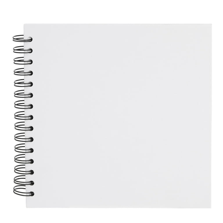 Photo Journal with Writing Space Scrapbook 8.5 x 8.5” 96 Pages Simple  Marble and Plants Design: Decorated Album on 90 GSM White Paper with Lined  and