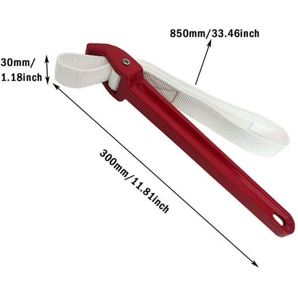 Universal strap wrench, rubber strap wrench, multi-tool strap wrench, aluminum alloy standard adjustable universal strap wrench