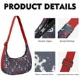 thumbnail image 2 of Nautical Themed Hobo Bag for Women – Water-Resistant Shoulder Tote with Ocean Waves, Compass, & Sailing Ship Pattern, Lightweight Durable Purse Ideal for Beach, Marine & Summer Travel, 2 of 5