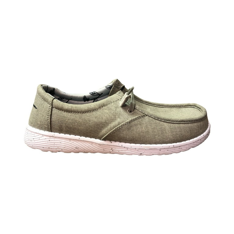 Eddie Bauer Ladies Lightweight Easy Slip On Canvas Surrey Loafer