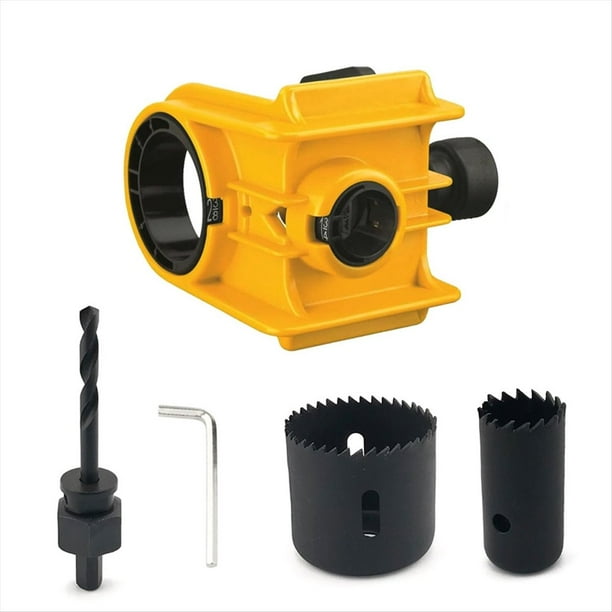 Kit de Instalación de Cerradura de Puerta, Plantilla para Cerradura de Puerta, Puertas de Madera, Kit de para una Fácil Instalación Cerradura, Amarillo.