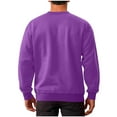 thumbnail image 6 of DPTALR George Men's Sports Round Collar Pullover Sweatshirt Long Sleeve Solid Hoodie,Purple,Big and Tall Men XXXXL, 6 of 7
