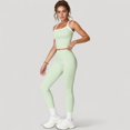 thumbnail image 6 of Women's High Waist Seamless Leggings with Tummy Control and Sculpting Fit for Active or Casual Everyday Wear - Small, Green, 6 of 7