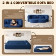 thumbnail image 5 of REHOUSING Teddy Fabri Folding and Convertible Sofa Bed with 2 Pillows, Blue, 5 of 12