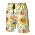 thumbnail image 4 of Logiee Autumn Theme Print Mens Swim Trunks Quick Dry Board Shorts,Breathable Hawaii Beach Shorts Swimwear Bathing Suits-Medium, 4 of 6