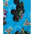 thumbnail image 5 of Centric Brands Monster Jam Boys 2-Piece Pajama Set, Viscose Spandex, Crew Neck Short Sleeve Shirt & Pants, Trucks, Sizes 6-12, 5 of 6