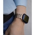 thumbnail image 3 of ZYX 7-Link Stainless Steel Band for Apple Watch, Women's Dressy Metal Bracelet with Tool, RoseGold, 38mm/40mm/41mm/42mm(series 10 11), 3 of 6