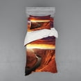 thumbnail image 2 of Ambesonne Scenery Bedding Set 4 Pcs, Cliff, Queen, Orange Yellow, 2 of 3
