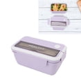 thumbnail image 4 of Lunch Container, Bento Box Microwave Safe Portable With Chopsticks For Students Purple,Green,Blue Yellow,Pink, 4 of 8