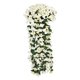 thumbnail image 2 of Guirnalda colgante de flores artificiales de violeta con orquídeas de seda, ramo decorativo reutilizable para bodas, hogar, jardín y decoración de eventos., 2 of 6