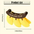 thumbnail image 3 of MOQIN Chip Clips, Reusable Banana Shaped Sealing Clip - Strong Snack Bag Clamp for Chips, Bread, Snacks, Kitchen Food Storage, Fridge Organizer Kitchen Storage Clips(Set of 3), 3 of 9