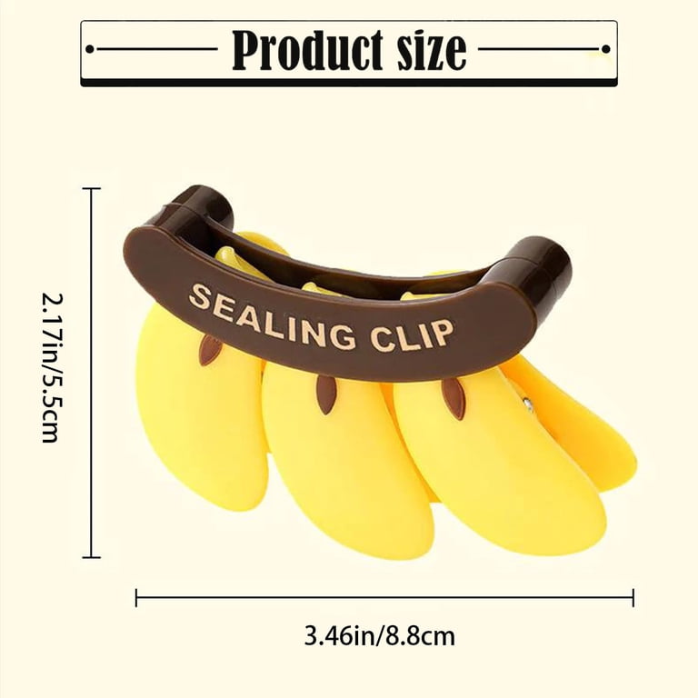 Banana Sealing Clip Reusable Bag Clamp With Strong Fridge Magnet