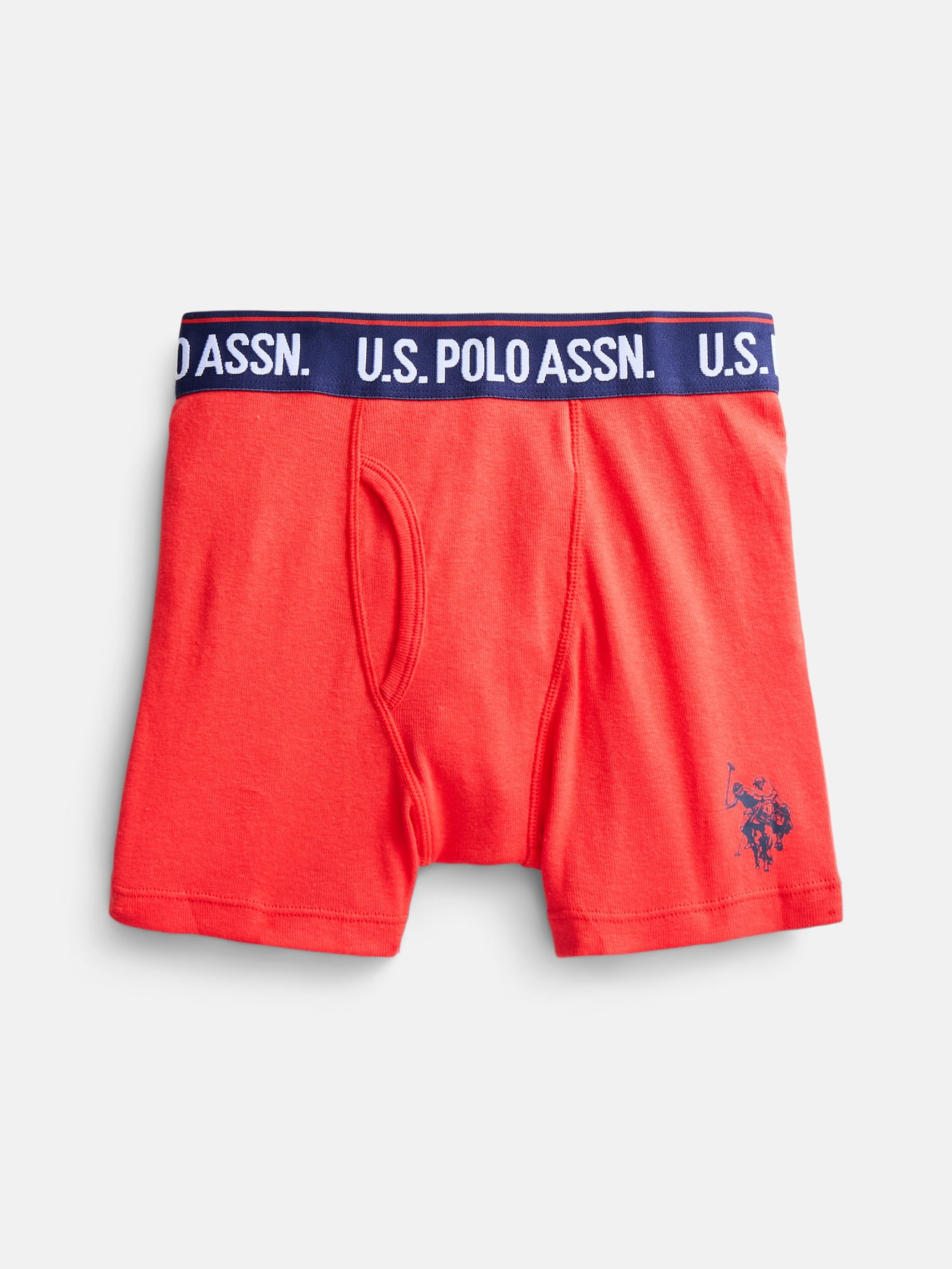 U.S. Polo Assn. Boys Tagless Underwear Boxer Briefs, 5-Pack, Sizes S-XXL