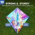 thumbnail image 2 of Unicornio azul Kite TOY Life para niños, fácil de volar, tamaño grande, 2 of 8