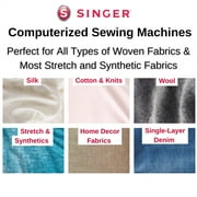 SINGER 62C Brilliance™ Plus Computerized Sewing Machine with Extension Table & Accessory Kit | 180 Stitch Applications, LCD Screen & High-End Touch buttons | Perfect for Creative Sewing Projects