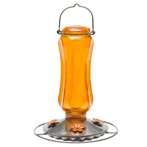 Perky-Pet Carnival Glass Vintage Oriole Feeder