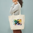 thumbnail image 3 of CafePress - NOLA Mardi Gras Fleur De Lis Tote Bag - Unisex Canvas Tote Bag, Beige, 1-Piece, 3 of 7