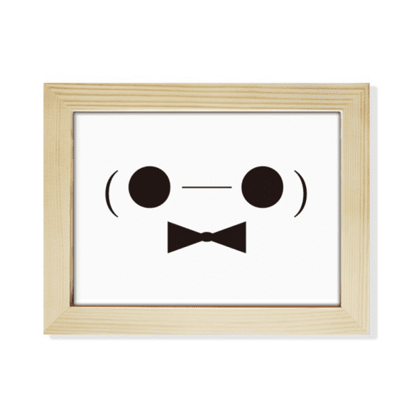 Figurine Visage Adorable Baymax Cadre Photo de Bureau Décoration Peinture 6x8 Pouces