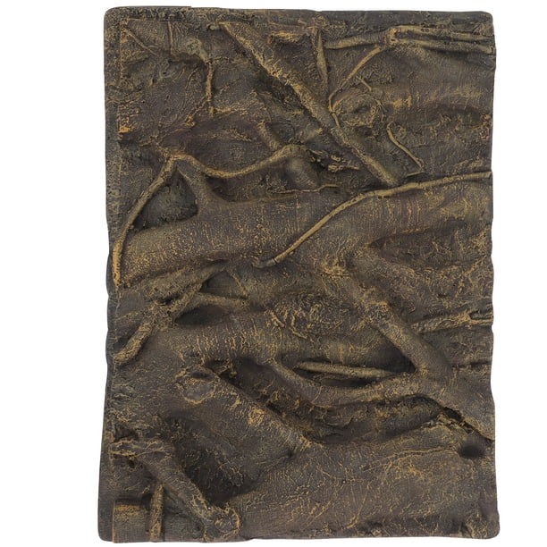 unbranded Tablero De Para Acuario Con 3D En Color Marrón Oscuro Para Decorar Peceras