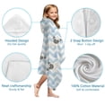 thumbnail image 7 of Pug and Footprints Hooded Bath Towel，60"x35" for Ages 3 To 12 Kids, Quick Dry Lightweight Soft Microfiber Hood Beach Towel Cover Up for Kids, 7 of 7