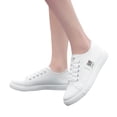thumbnail image 4 of Fsqjgq Womens Shoes Women Canvas White Shoes Classic Fashion Low Cut White 39, 4 of 4