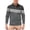 Gray-A#50223, variant on Hearthz Patchwork Men's Polo Shirt 3-Button Long Sleeve Shirt Men Summer Vacation Beach Collared Golf Shirts with Pocket