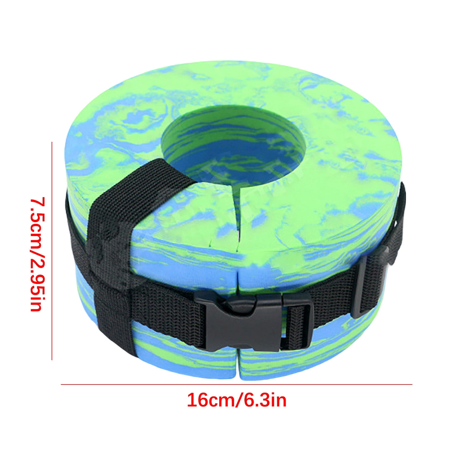NIUBWJL Swim Aquatic Cuffs,High-Density EVA Water Aerobics Float Ring Fitness Pool Exercise Weights Set, Water Ankles Arms Belts with Adjustable Float for Swim Fitness Training
