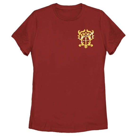 Women's Castlevania Trevor Belmont Family Crest Graphic Tee Red Large