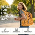 thumbnail image 4 of Yuyamidu Dachshund School Backpack Set for Girls Boys 4 Piece Orange Kids Bookbag with Lunch Box Pencil Case Water Bottle Bag for Elementary Middle School Students Schoolbags, 4 of 7