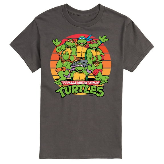Teenage Mutant Ninja Turtles - Retro Sunset Circle - Men's Short Sleeve Graphic T-Shirt