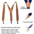 thumbnail image 6 of AWAYTR Kids Boys Adults Suspenders - 3 Sizes Sturdy Metal Clips Elastic Adjustable Suspender, 6 of 12