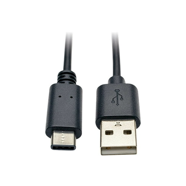 Eaton Tripp Lite Series USB-USB 2.0 3 ft A to USB-C Cable, (M/M), (0.91 M) - Câble USB - 24 Broches USB-C (M) vers USB (M) - USB 2.0 - 3 Pi - Moulé - Noir