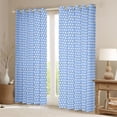 thumbnail image 2 of Homewish Chic Polka Dots Blackout Curtains Set of 2 (52x84 Each),Modern Minimalsit Geometric Window Curtains,Blue White Curtains and Drapes For Boys Girls,Ultra Soft Home Decor, 2 of 6