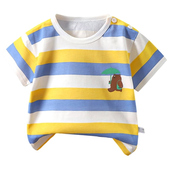 Zshosam Baby Tees Baby Short Sleeve Tee Tops Toddler T-Shirt Kids Solid Color Shirts Boys Girls Casual Size 6 8 Months,(Sky Blue 6-8 Months)