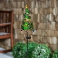thumbnail image 3 of Evergreen 40"H Metal Christmas Tree Solar Twinkling Light Garden Stake- Fade and Weather Resistant Outdoor Decor for Homes, Yards and Gardens, 3 of 3